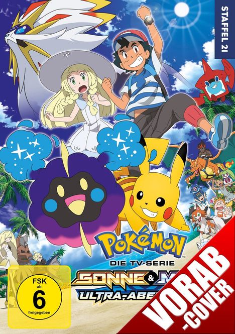 Pokémon Staffel 21: Sonne und Mond - Ultra-Abenteuer, 6 DVDs