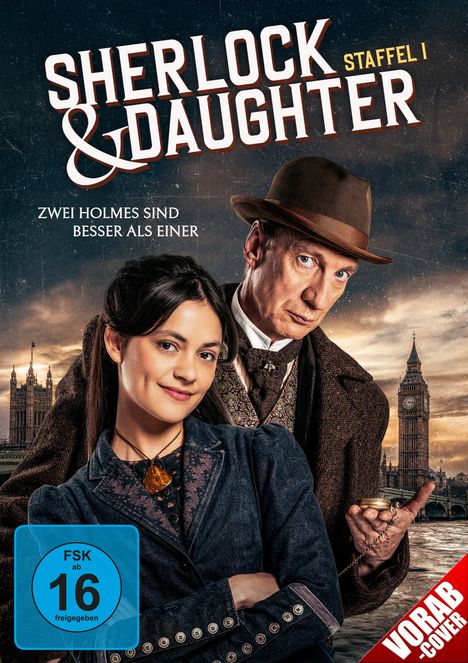 "Sherlock & Daughter - Staffel 1. Zwei Holmes sind besser als einer. FSK ab 16 freigegeben. Vor einem London-Hintergrund."