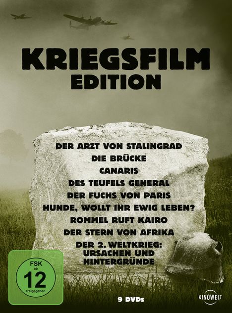 Kriegsfilm-Edition, 9 DVDs