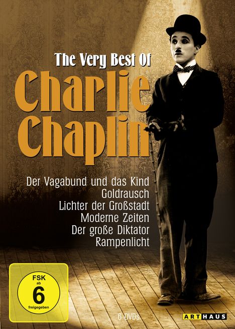 Charlie Chaplin: The Very Best of Charlie Chaplin, 6 DVDs