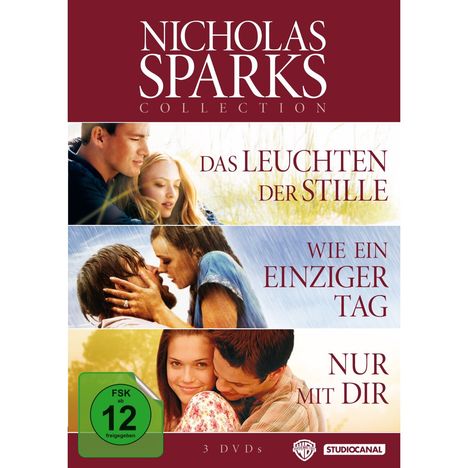 Nicholas Sparks Bestseller Edition, 3 DVDs