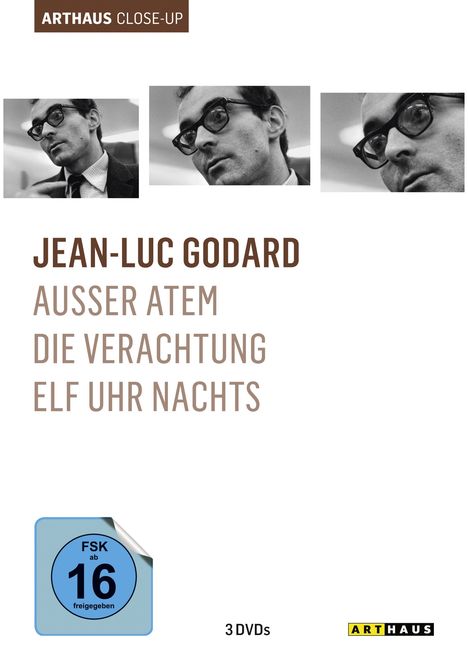 Jean-Luc Godard Arthaus Close-Up, 3 DVDs