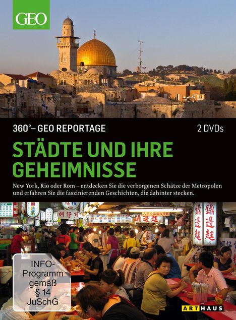 360° Geo-Reportage: Städte und ihre Geheimnisse, 2 DVDs