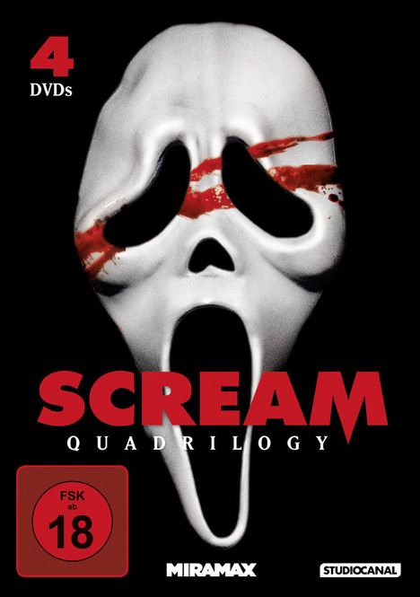 Scream Quadrilogy, 4 DVDs