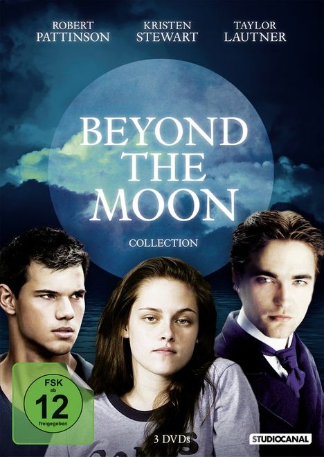 Beyond the Moon - Robert Pattinson, Kristen Stewart &amp; Taylor Lautner Collection, 3 DVDs