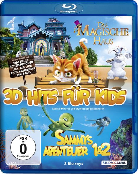 3D Hits für Kids (3D Blu-ray), 3 Blu-ray Discs