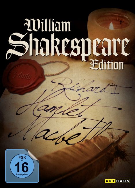 William Shakespeare Edition, 3 DVDs