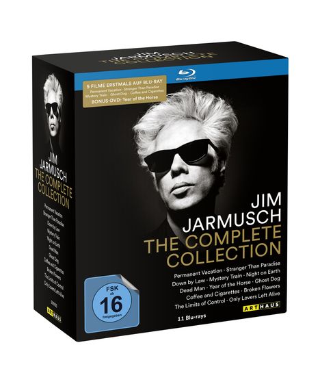 Jim Jarmusch - The Complete Movie Collection (Blu-ray), 11 Blu-ray Discs und 1 DVD