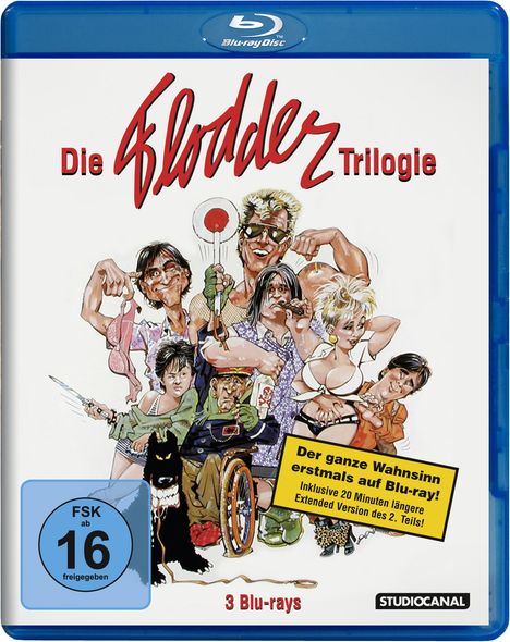 Flodder Trilogie (Blu-ray), 3 Blu-ray Discs