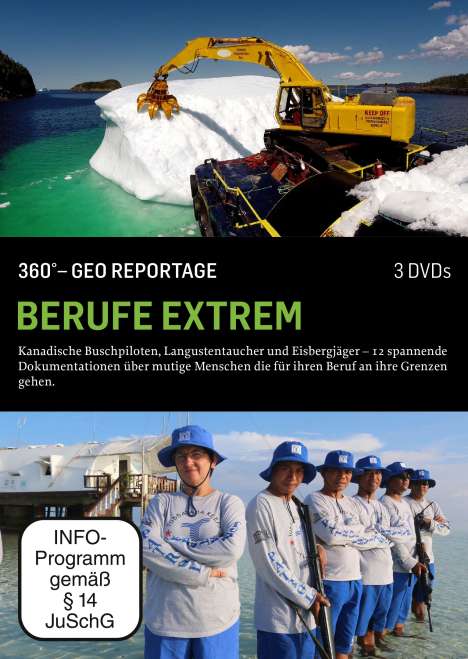 360° Geo-Reportage: Berufe extrem, 3 DVDs