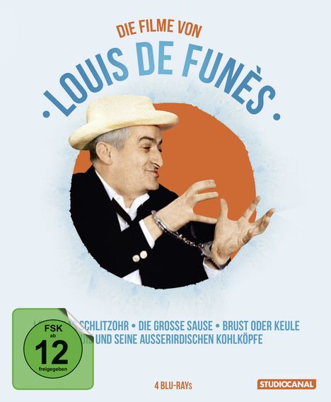 Die Filme von Louis de Funés (Blu-ray), 4 Blu-ray Discs