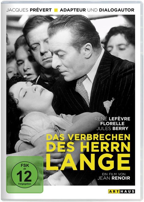 Das Verbrechen des Herrn Lange, DVD