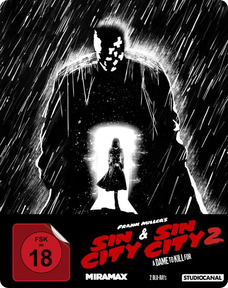 Sin City 1 &amp; 2 (Blu-ray im Steelbook), 2 Blu-ray Discs