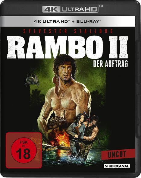 Rambo II - Der Auftrag (Ultra HD Blu-ray &amp; Blu-ray), 1 Ultra HD Blu-ray und 1 Blu-ray Disc