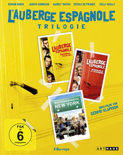 L'Auberge espagnole - Die Trilogie (Blu-ray), 3 Blu-ray Discs