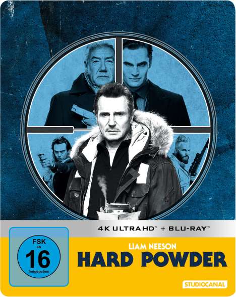 Hard Powder (Ultra HD Blu-ray &amp; Blu-ray im Steelbook), 1 Ultra HD Blu-ray und 1 Blu-ray Disc