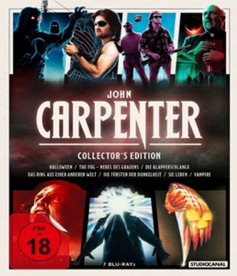 John Carpenter (Collector's Edition) (Blu-ray), 7 Blu-ray Discs