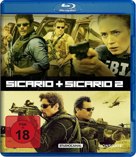 Sicario 1 &amp; 2 (Blu-ray), 2 Blu-ray Discs