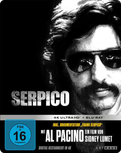 Serpico (Ultra HD Blu-ray &amp; Blu-ray im Steelbook), 1 Ultra HD Blu-ray und 1 Blu-ray Disc