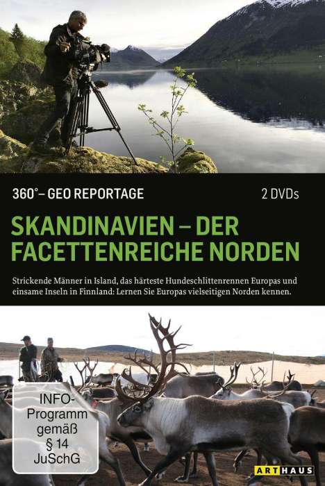 360° Geo-Reportage: Skandinavien - Der facettenreiche Norden, 2 DVDs