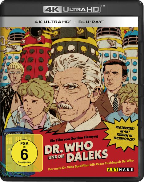 Dr. Who und die Daleks (Ultra HD Blu-ray &amp; Blu-ray), 1 Ultra HD Blu-ray und 1 Blu-ray Disc
