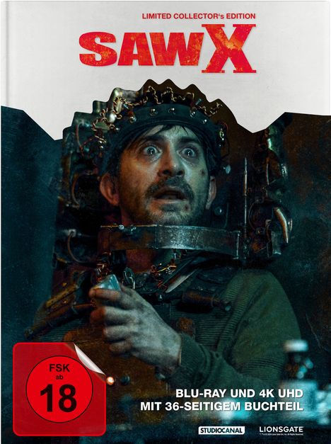 SAW X (Limited Collector's Edition) (Ultra HD Blu-ray &amp; Blu-ray im Mediabook), 1 Ultra HD Blu-ray und 1 Blu-ray Disc