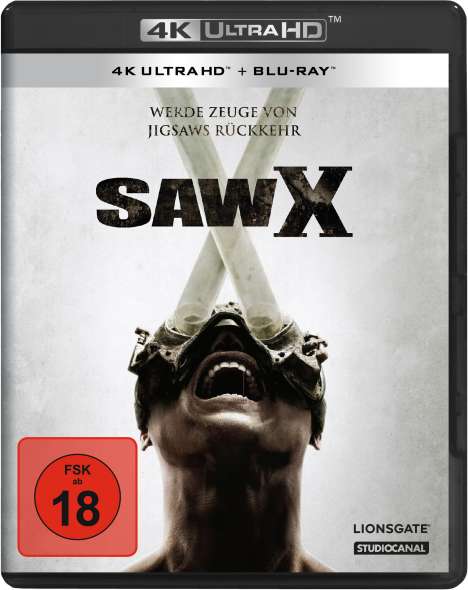 SAW X (Ultra HD Blu-ray &amp; Blu-ray), 1 Ultra HD Blu-ray und 1 Blu-ray Disc