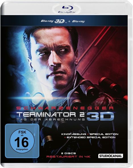 Terminator 2: Tag der Abrechnung (3D &amp; 2D Blu-ray), 2 Blu-ray Discs