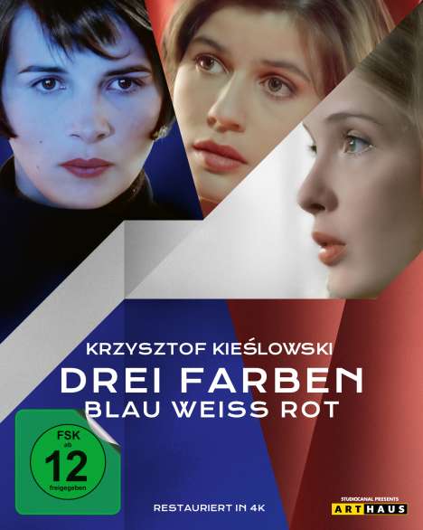 Drei Farben: Blau/Weiss/Rot (Die Trilogie) (Blu-ray), 4 Blu-ray Discs