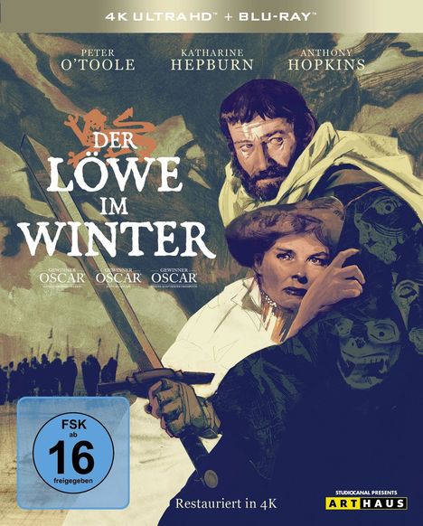 Der Löwe im Winter (1968) (Ultra HD Blu-ray &amp; Blu-ray), 1 Ultra HD Blu-ray und 1 Blu-ray Disc