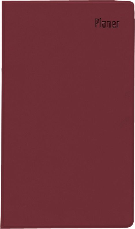 Taschenplaner bordeaux 2025 - Bürokalender 9,5x16 cm - 32 Seiten - 1 Monat auf 2 Seiten - separates Adressheft - faltbar - Notizheft - 520-1011, Buch