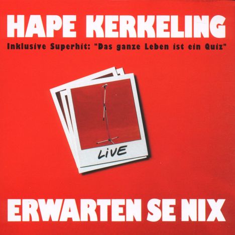 Erwarten Se Nix, CD