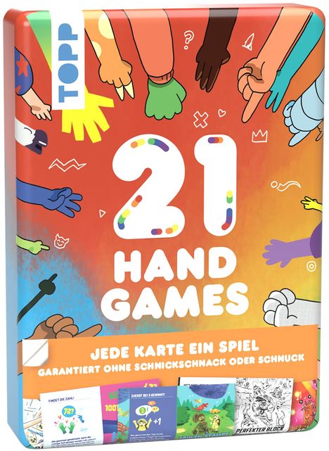 Don Eskridge: 21 Hand Games - Garantiert ohne Schnickschnack oder Schnuck!, Spiele