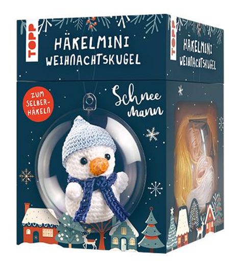 Esther Konrad: Häkelmini-Weihnachtskugel Häkelset Schneemann, Diverse