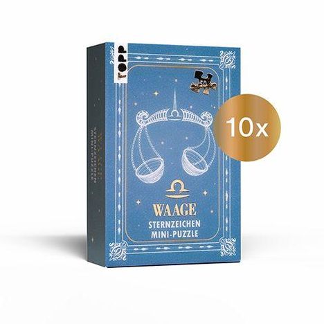 Nachfüllset: Sternzeichen Mini-Puzzle Waage 10 St., Diverse