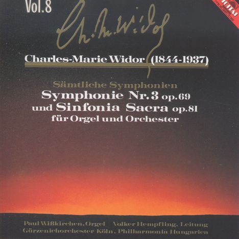 Charles-Marie Widor (1844-1937): Sinfonia Sacra f.Orgel &amp; Orchester op.81, CD