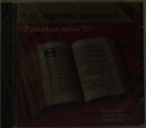 Ars Gregoriana Supplementum III, CD