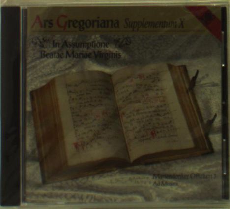 Ars Gregoriana Supplementum X, CD