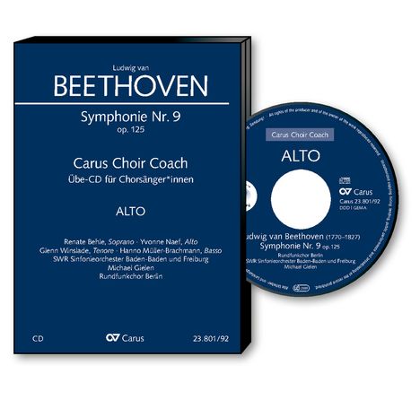 Carus Choir Coach - Ludwig van Beethoven: Ode an die Freude (Finale der Symphonie Nr. 9 / Alt), CD