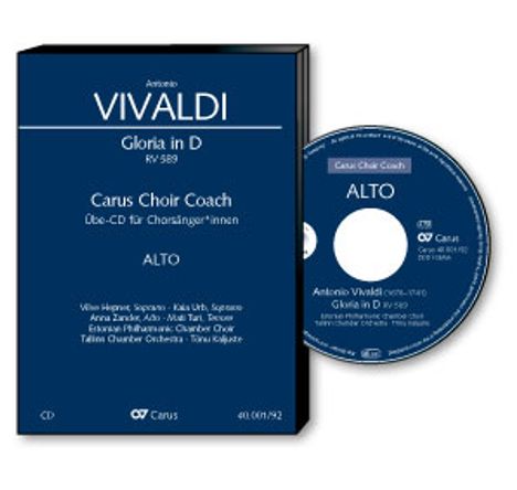 Carus Choir Coach - Antonio Vivaldi: Gloria D-Dur RV 589 (Alt), CD