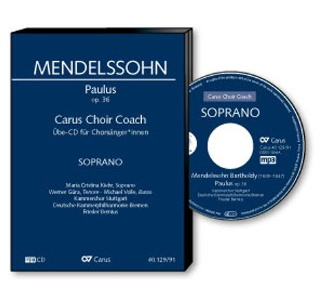 Carus Choir Coach - Felix Mendelssohn: Oratorium "Paulus" (Sopran), CD