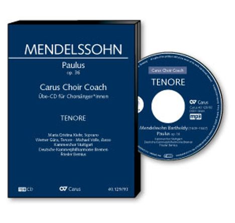 Carus Choir Coach - Felix Mendelssohn: Oratorium "Paulus" (Tenor), CD