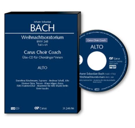 Carus Choir Coach - Johann Sebastian Bach: Weihnachtsoratorium BWV 248 (Alt), CD