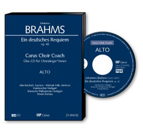 Carus Choir Coach - Johannes Brahms: Ein deutsches Requiem op.45 (Alt), CD