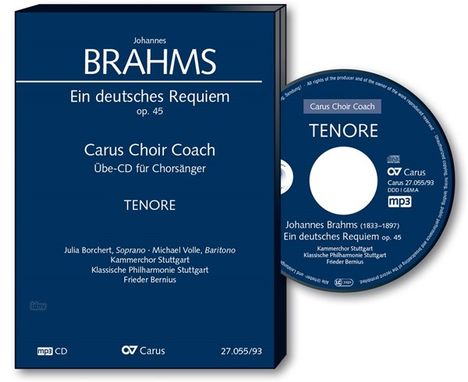 Carus Choir Coach - Johannes Brahms: Ein deutsches Requiem op.45 (Tenor), CD