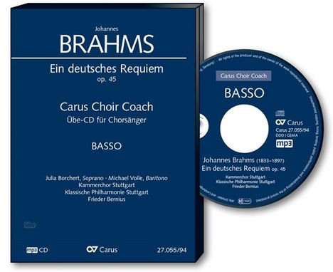 Carus Choir Coach - Johannes Brahms: Ein deutsches Requiem op.45 (Bass), CD