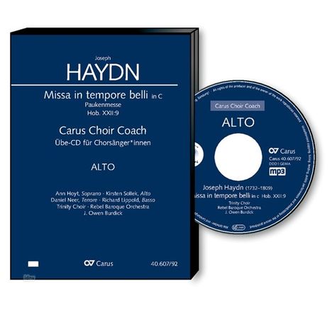 Carus Choir Coach - Joseph Haydn: Missa in tempore belli (Paukenmesse) (Alt), CD