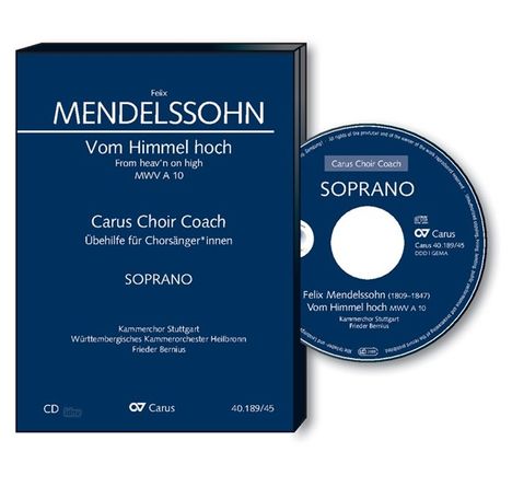 Vom Himmel hoch C-Dur MWV A 10 (1831), Noten