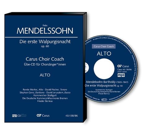 Carus Choir Coach - Felix Mendelssohn: Die erste Walpurgisnacht (Alt), CD