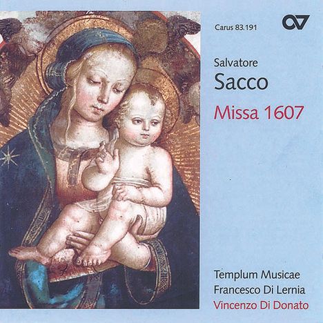 Salvatore Sacco (1572-1622): Missa 1607, CD